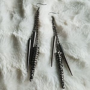 Dangle spike earrings